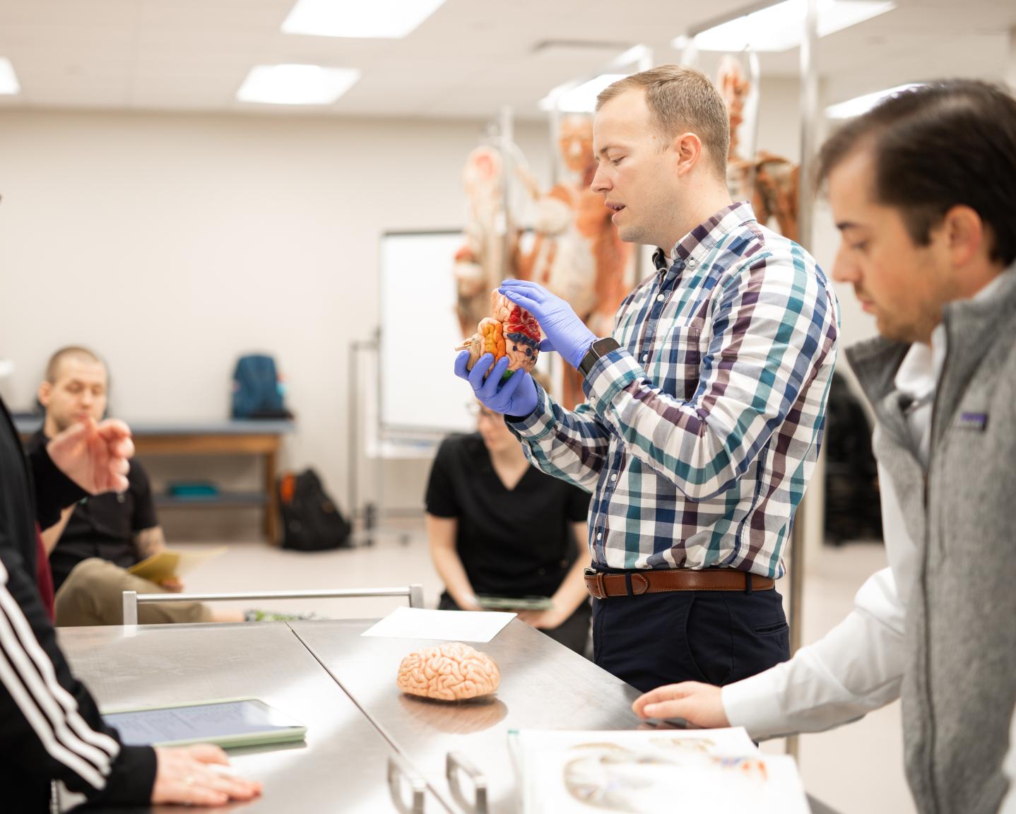Instructor with medical students