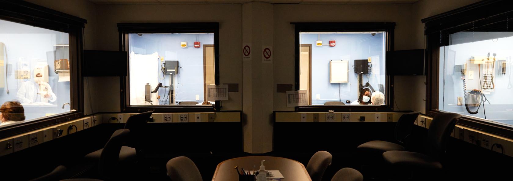 Observation room for student learning 