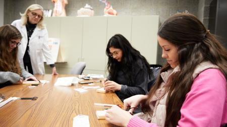 Leslie Montgomery in Clinical Skills Lab