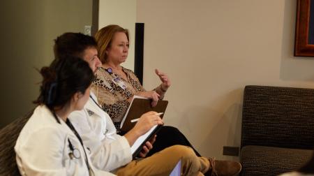 Medical students working in observation at SIU School of Medicine