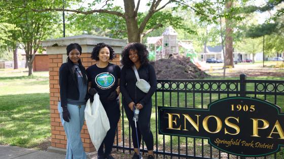 Photo of students participating in Day of Service