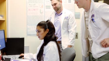 Research Scholar Students in Lab