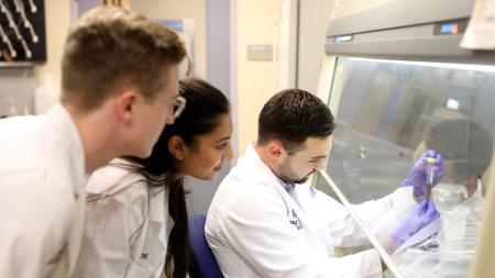 Research Students in Lab