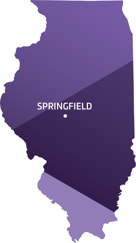 Illinois Map Springfield